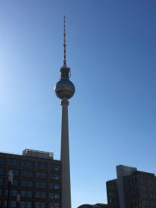 Inspiring blue skies in Berlin