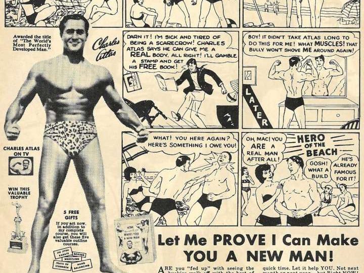 Charles Atlas Dynamic System - classic problem, agitate, solve content
